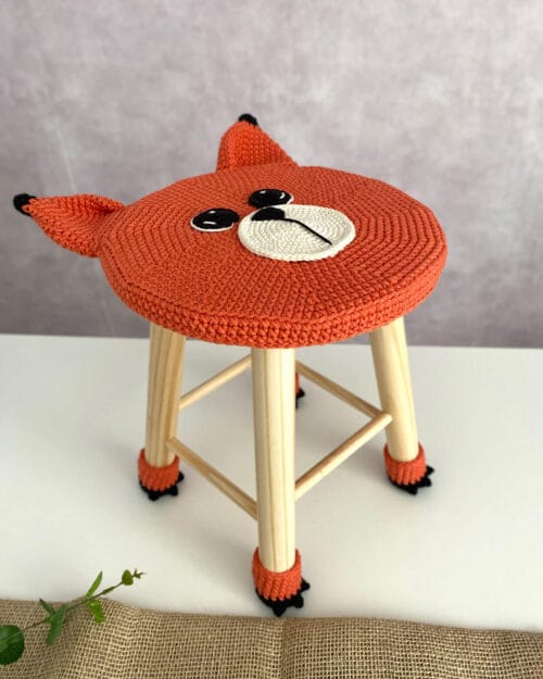 Receita de Amigurumi Banquinho Raposa