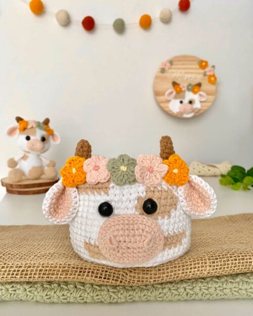 Receita de Amigurumi Cesto Vaquinha Flora - Imagem 2