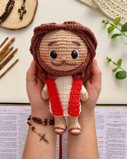 Receita de Amigurumi Jesus
