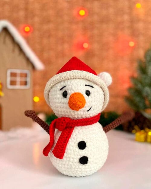 Receita de Amigurumi Boneco de Neve PIPO