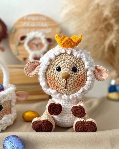 Receita de Amigurumi Cordeiro