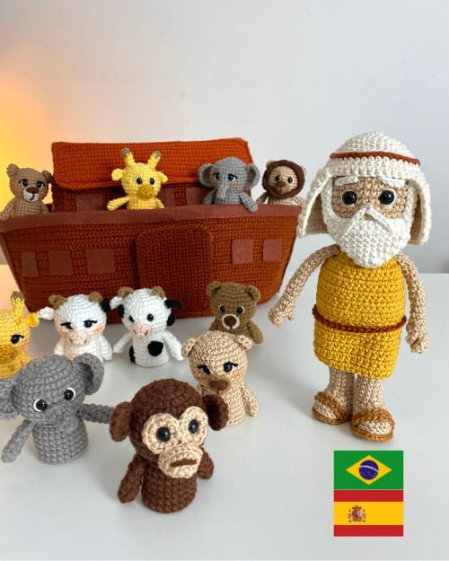 Receita de Amigurumi Arca de Noé