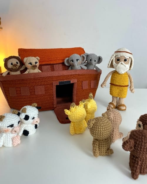 Receita de Amigurumi Arca de Noé - Imagem 6