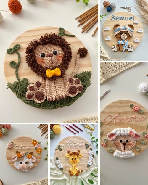 Combo 5 Receitas de Plaquinhas de Amigurumi