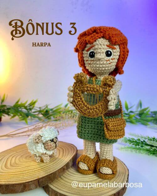 E-book Completo Davi e Golias Amigurumi - Imagem 6