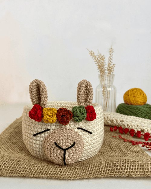 Receita de Amigurumi Cesto Lhama - Imagem 2